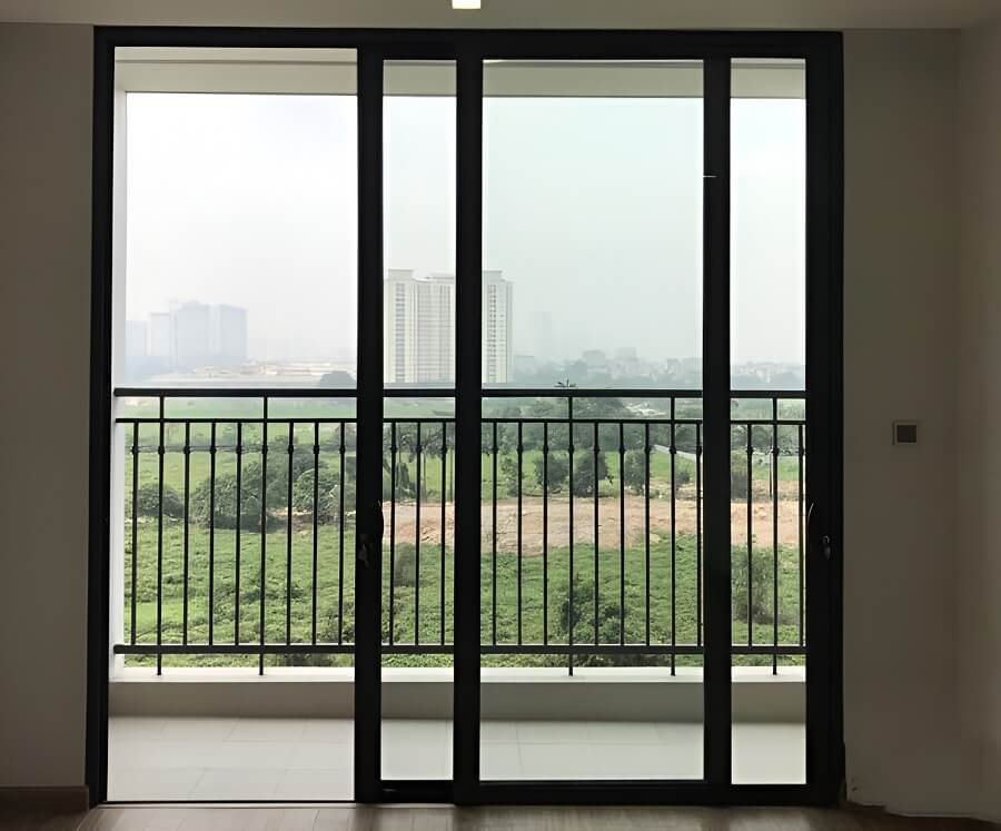 Mẫu cửa nhôm kính kéo ngang 1 cánh Xingfa